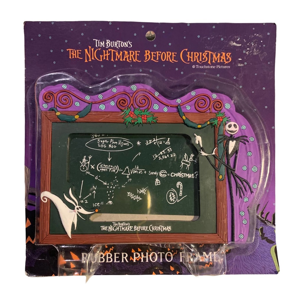 Nightmare Before Christmas Rubber Photo Frame with Zero and Jack